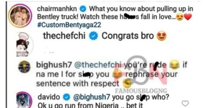 
“Bet Me, You Go Run From Naija” – Davido Dares Man Who Threatened Chioma 