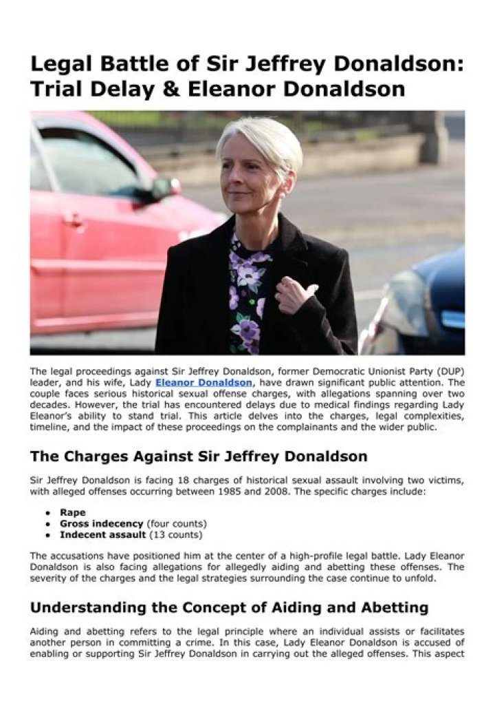 
Jeffrey Donaldson Wife Eleanor Donaldson Age, Birthday, Wikipedia, Who, Nationality, Biography 