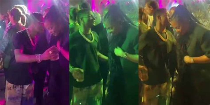 
Moment Janet Jackson Approached Wizkid To Greet Him In Qatar 